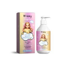 Wiieey 2 In 1 Kids Shampoo And Shower Gel, Repair Dry Hair End And Scalp Massage Gently Clean And Smooth Hair