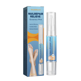 West&Month Nail Repair Relieve Essence Pen, Moisturizing Repair Hand And Foot Inlay Nail Thickening Grey Nail Correction Pen